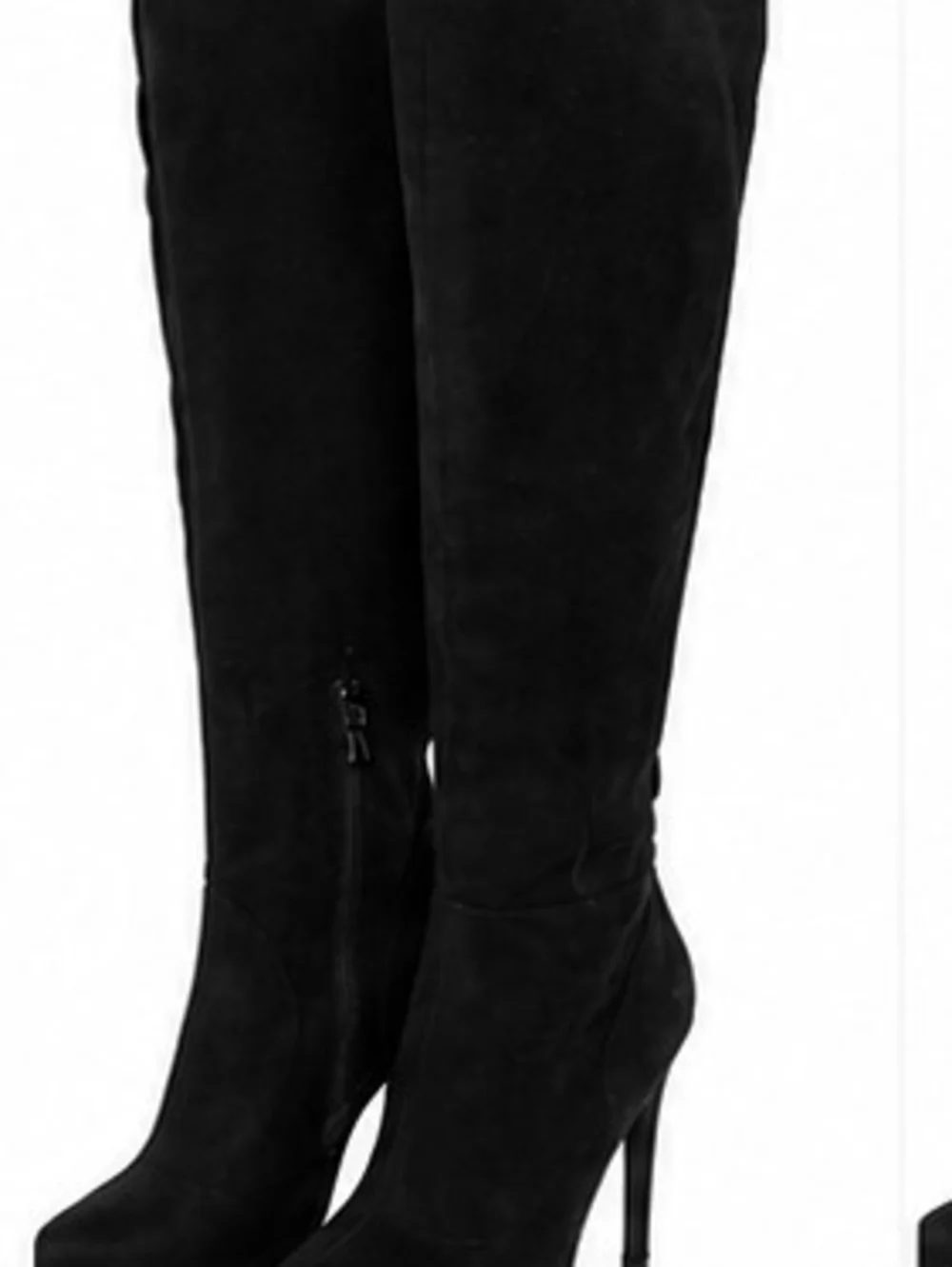 VENUS Black Over-the-Knee Stiletto Boots